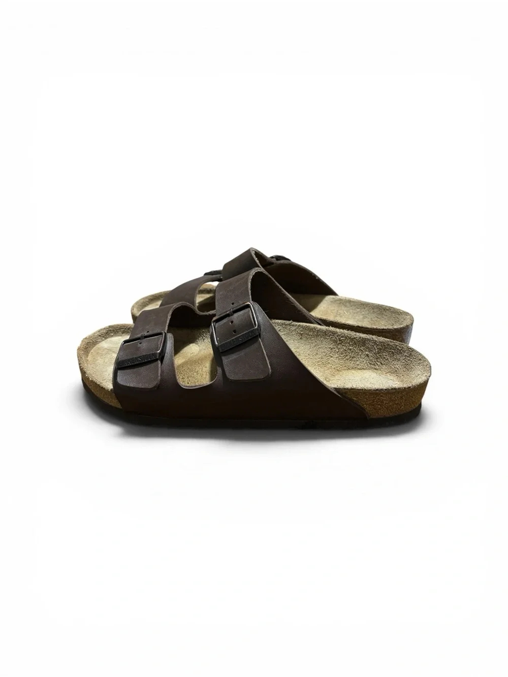 Birkenstock Arizona Dark Brown Birko-Flor Sandals EU 43 US 10-10.5 Germany VGUC